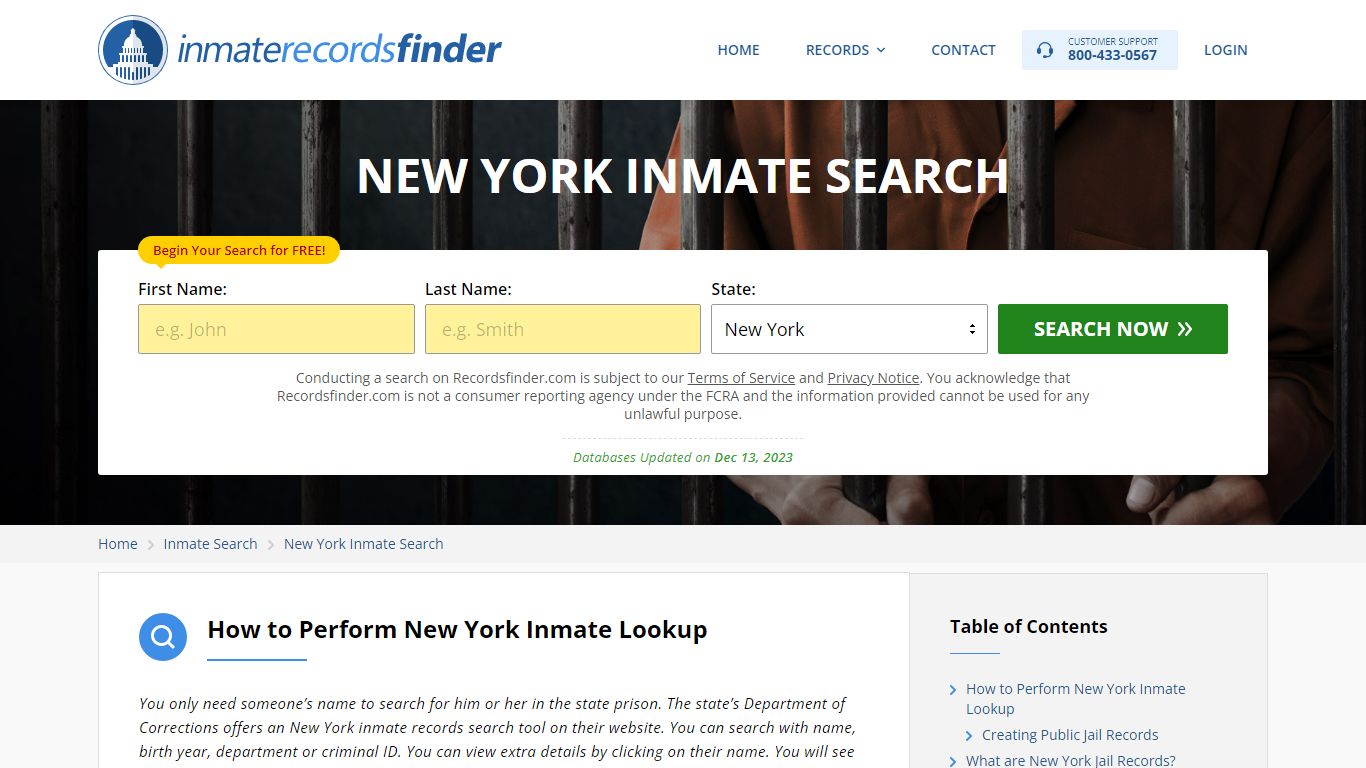 New York Inmate Search - Jail & Prison Records Online